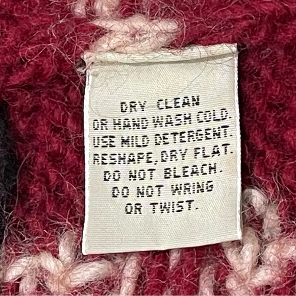 EDDIE BAUER plaid check wool collar sweater vest Size Small Petite holiday - Picture 5 of 8